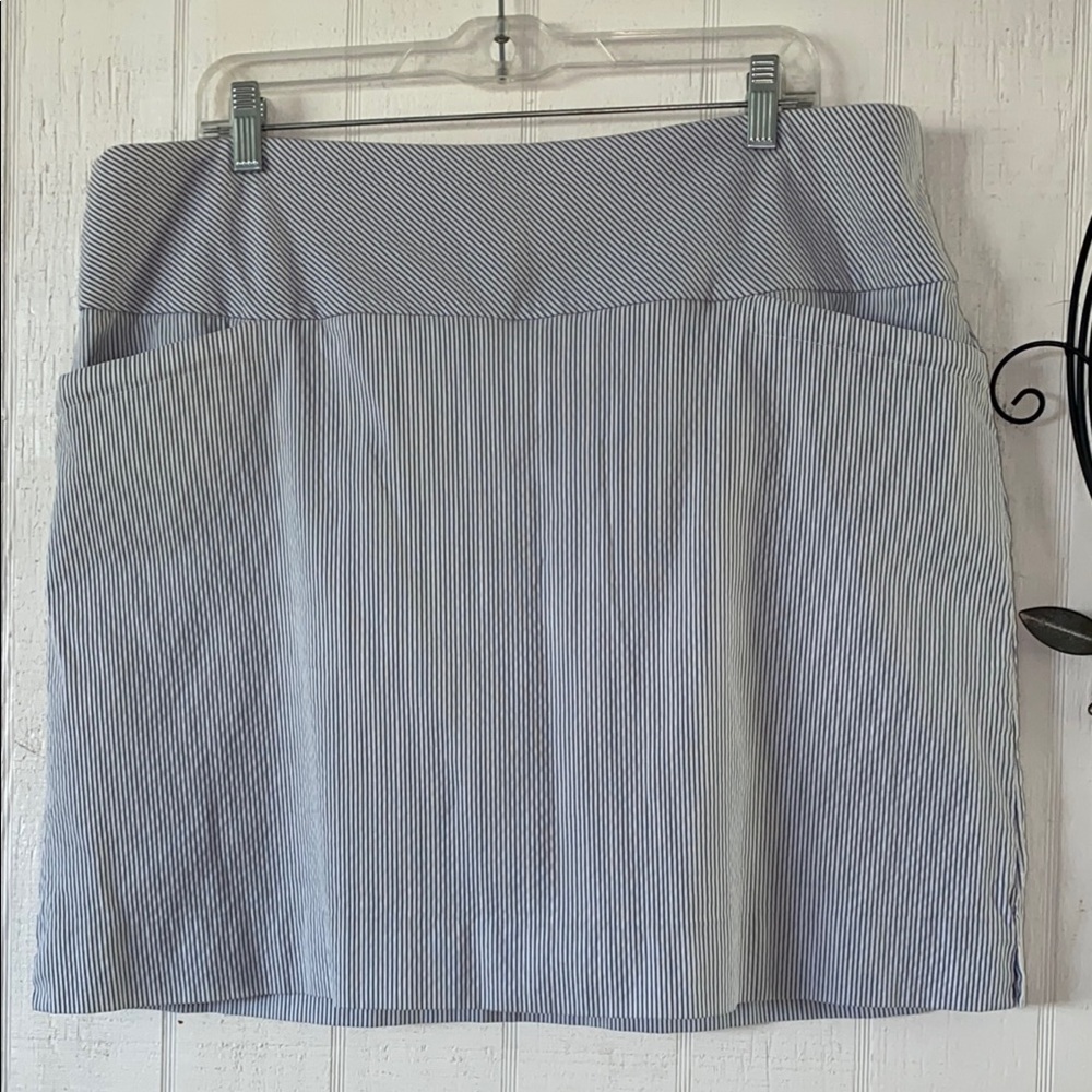 Style & Co. Blue and White Pencil Skirt